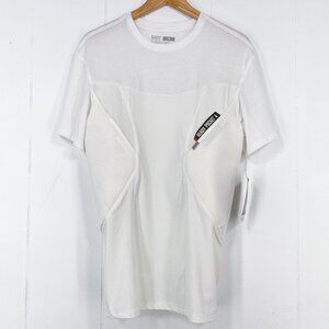 5.11 Cams Short Sleeve Base Layer Shirt Carry Conceal Padded 41222 Size XL White